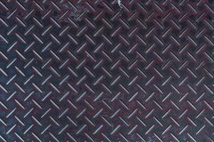 textura de placa de diamante de aço antigo, estilo padrão de piso de aço para plano de fundo foto