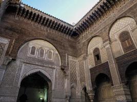 al-attarine madrasa em fez, marrocos foto