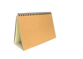 caderno espiral em branco foto