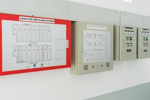 sistema de controle de incêndio industrial foto