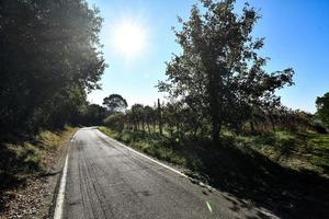 vista panorâmica da estrada foto