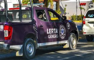 puerto escondido oaxaca méxico 2023 carro da polícia mexicana operação policial em puerto escondido méxico. foto