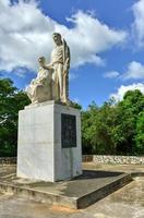 monumento al jibaro puertorriqueno é um monumento construído pelo governo de porto rico para homenagear o porto-riquenho jibaro, localizado em salinas, porto rico, 2022 foto