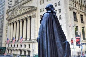 george washington, federal hall, wall st, manhattan, ny, 2022 foto