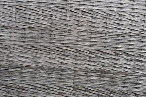 fundo de textura de madeira tecida preta textura de madeira de bambu de tecelagem escura foto