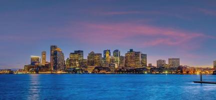 horizonte da cidade de boston paisagem urbana de massachusetts nos estados unidos foto