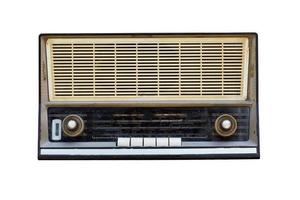 rádio antigo isolado foto
