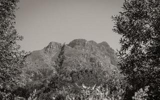 montanhas do Parque Nacional de Tablemountain na cidade do cabo. foto