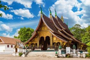 Wat Xieng Thong Temple em Luang Prabang, Laos. foto