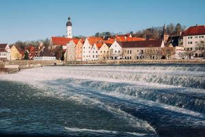 landsberg am lech no inverno, na baviera alemanha foto