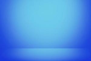 fundo de banner de parede gradiente azul suave, sala de estúdio vazia foto
