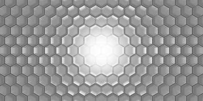 cenário hexágono moderno padrão de favo de mel fundo hexágono abstrato ilustração 3d foto