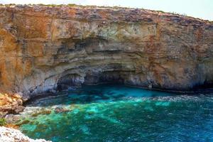 azul águas do a azul lagoa, Malta foto