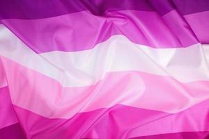 têxtil Rosa bandeira do lésbicas, conceito do a luta para igual direitos foto