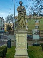 nitra, Estlováquia -29.01.2023 estátua do a apóstolo Philip dentro a histórico Centro do a cidade. foto