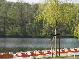 lago dentro a alemão Munsterland foto