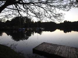 pequeno lago na Vestfália foto