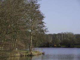 lago dentro a alemão Munsterland foto