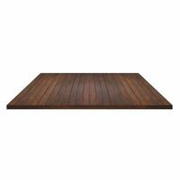 mesa de madeira vazia ou prateleira no fundo branco