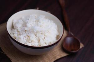 arroz tailandês na tigela