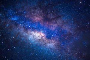 detalhes da Via Láctea de uma exposição de longa velocidade foto