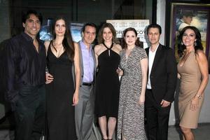 los angeles, 15 de agosto - vincent spano, claudia eva-marie graf, john colella, stefanie fredricks, andy hirsch, betsy russell no fort mccoy premiere no music hall theatre em 15 de agosto de 2014 em beverly hills, ca foto