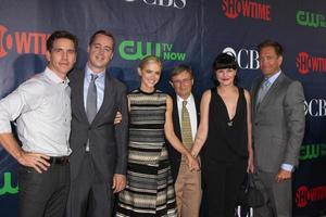 los angeles, 17 de julho - brian dietzen, sean murray, emily wickersham, david mccallum, pauley perrette, michael weatherly no cbs tca julho de 2014 festa no pacific design center em 17 de julho de 2014 em west hollywood, ca foto