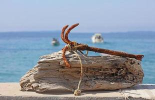 bela praia de parga explorando a grécia férias de verão fundo impressão de tamanho grande de alta qualidade foto