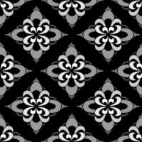 desatado simétrico padronizar do abstrato cinzento geométrico formas em uma Preto fundo, textura foto