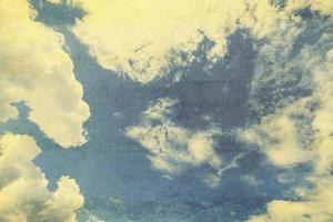 grunge nuvens vintage com textura e fundo. foto