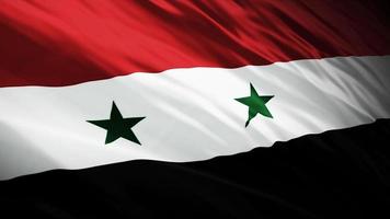 Síria nacional acenando bandeira foto