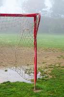 poste da baliza de futebol foto