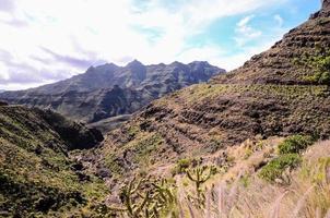 paisagem rochosa nas ilhas canárias foto