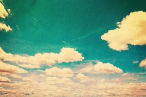 grunge nuvens vintage com textura foto