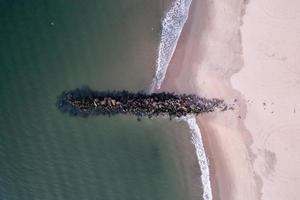 aéreo Visão ao longo Coney ilha dentro brooklyn, Novo Iorque às nascer do sol. foto