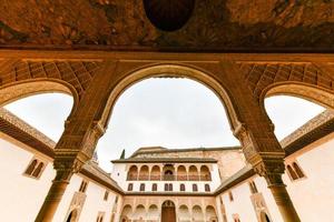 quadra do a murtas dentro nasrid Palácio dentro alhambra, granada, Espanha. foto