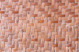 textura de detalhes de artesanato de bambu, padrão de fundo de textura de artesanato de bambu estilo tailandês, parede vintage foto