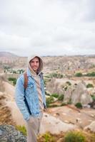 jovem viajante homem dentro Capadócia, Peru foto