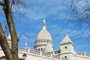 basílica do sagrado coração de paris em paris, frança foto