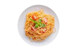3065 espaguete refeição isolado em uma transparente fundo foto