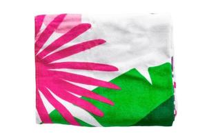 6233 Rosa e verde toalha isolado em uma transparente fundo foto