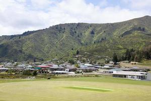 picton recorrer Cidade estádio e montanhas foto