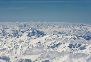 Alpes vista aérea foto