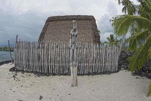 cabana havaiana na praia foto