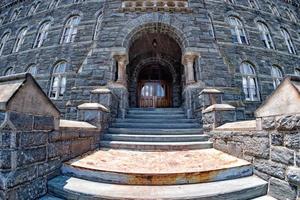 universidade de georgetown em washington dc em dia ensolarado foto