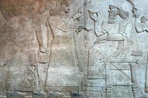 escultura da antiga babilônia e assíria da mesopotâmia foto