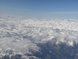 Alpes vista aérea foto