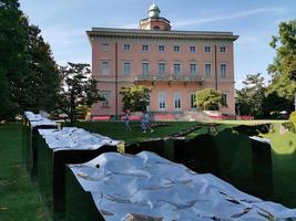 lugano, suíça - 23 de junho de 2019 - lugano no centro da cidade em dia ensolarado foto