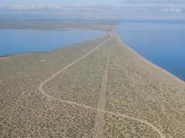 la paz baja california sur mogote peninsula aérea foto