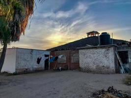 adolfo lopez mateos vista da pequena vila mexicana foto